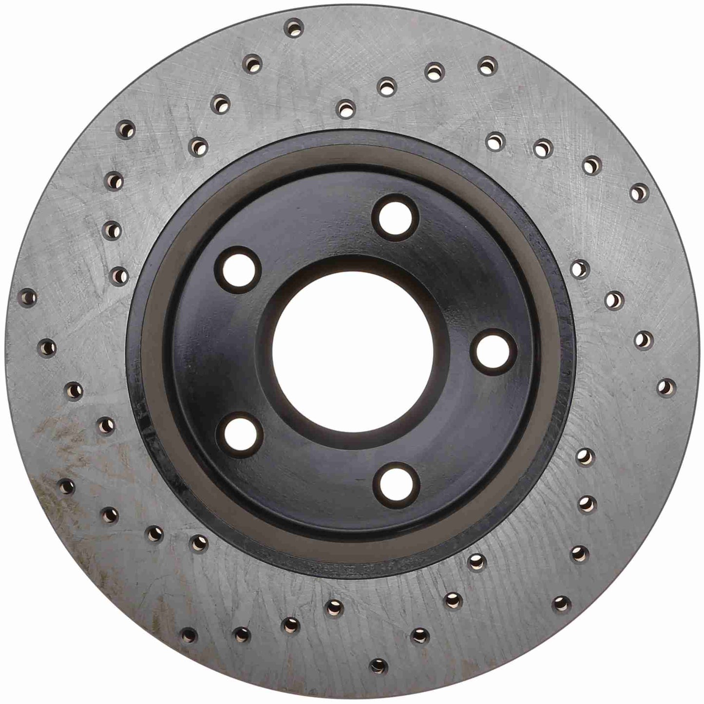 StopTech Sport Cross Drilled Brake Rotor; Front Left