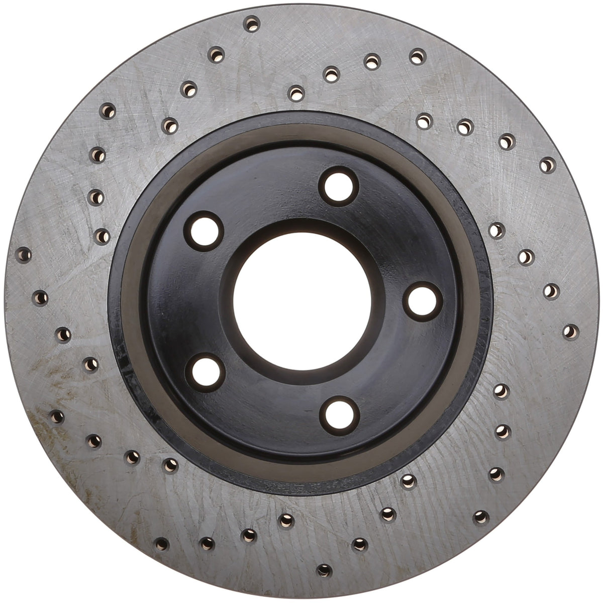 StopTech Sport Cross Drilled Brake Rotor; Front Left