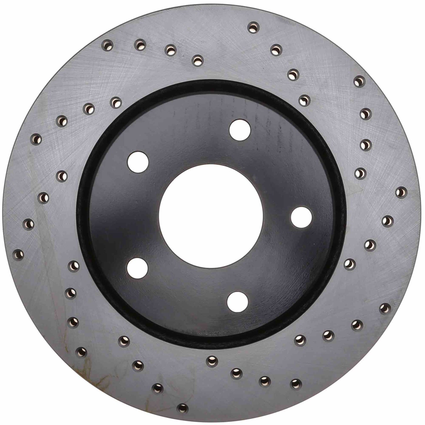 StopTech Sport Cross Drilled Brake Rotor; Front Left