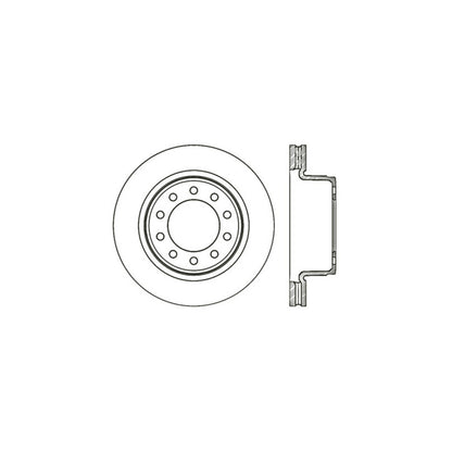 StopTech Sport Cross Drilled Brake Rotor; Front Left
