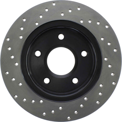 StopTech Sport Cryo Cross Drilled Brake Rotor; Rear Left