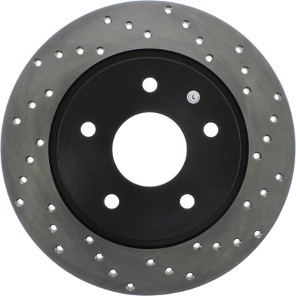 StopTech Sport Cryo Cross Drilled Brake Rotor; Rear Left