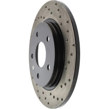 StopTech Sport Cryo Cross Drilled Brake Rotor; Rear Left