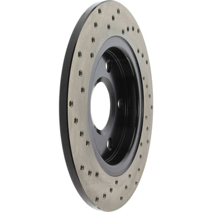 StopTech Sport Cryo Cross Drilled Brake Rotor; Rear Left