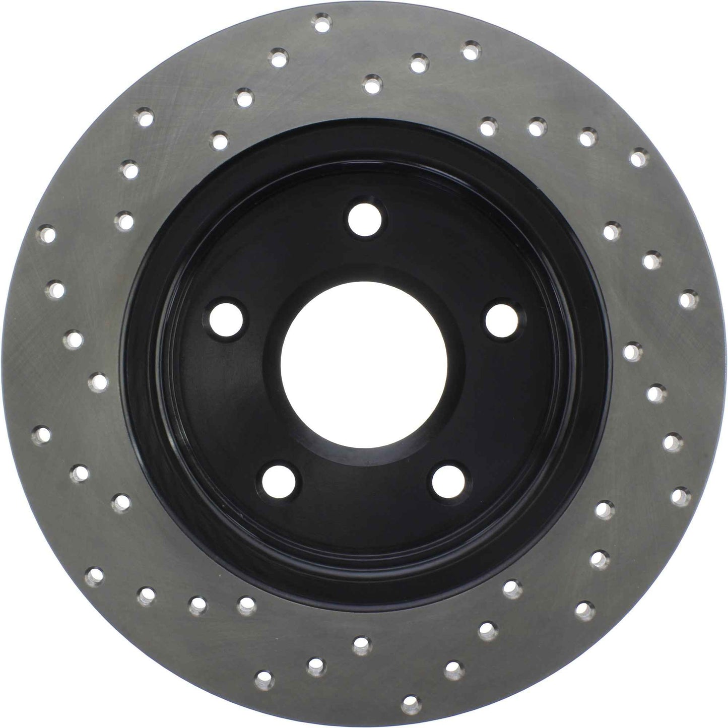 StopTech Sport Cross Drilled Brake Rotor; Rear Left