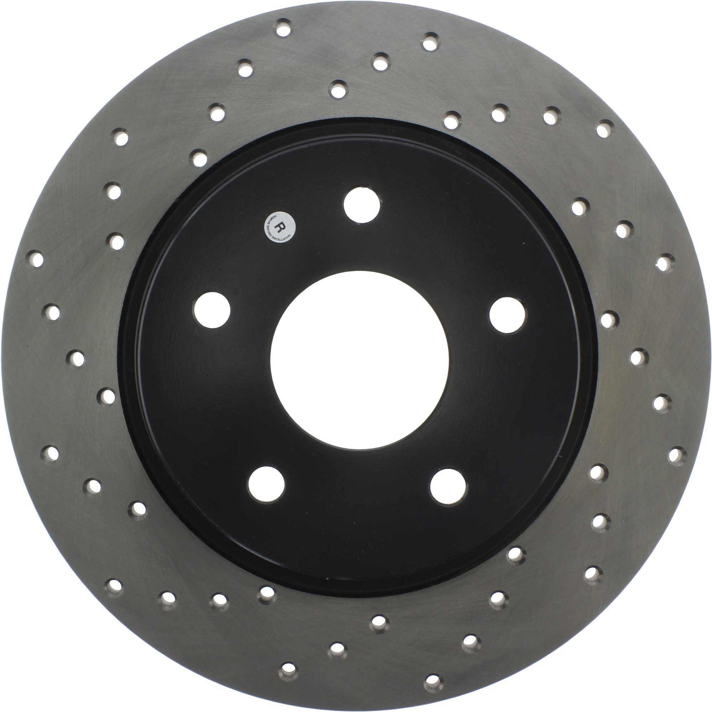 StopTech Sport Cross Drilled Brake Rotor; Rear Right