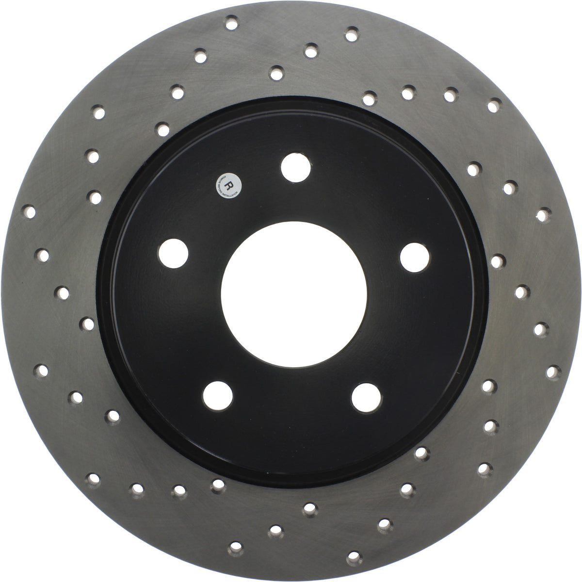 StopTech Sport Cross Drilled Brake Rotor; Rear Right