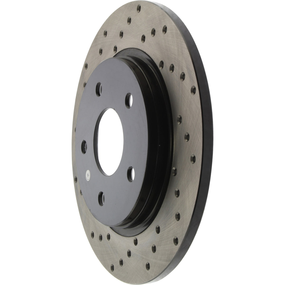 StopTech Sport Cross Drilled Brake Rotor; Rear Right