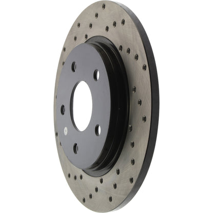 StopTech Sport Cross Drilled Brake Rotor; Rear Right