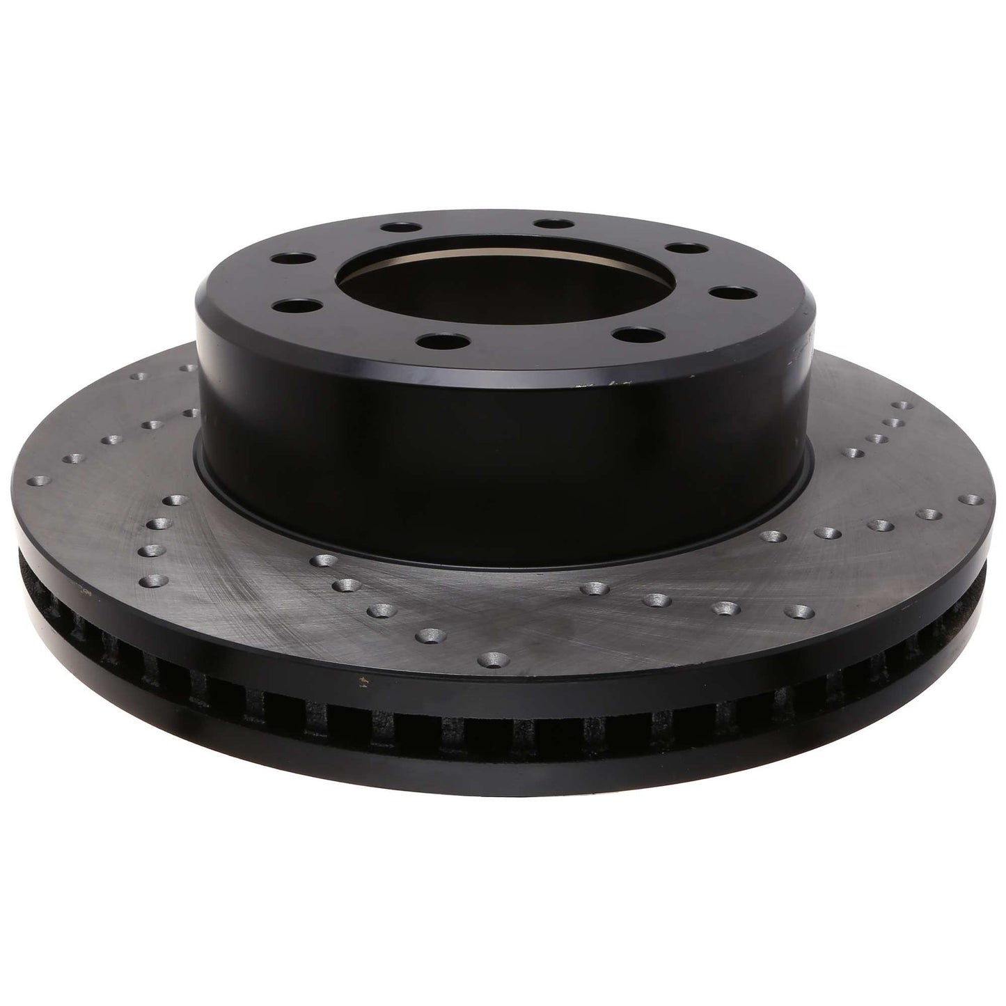 StopTech Sport Cross Drilled Brake Rotor; Front Left