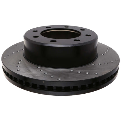 StopTech Sport Cross Drilled Brake Rotor; Front Left