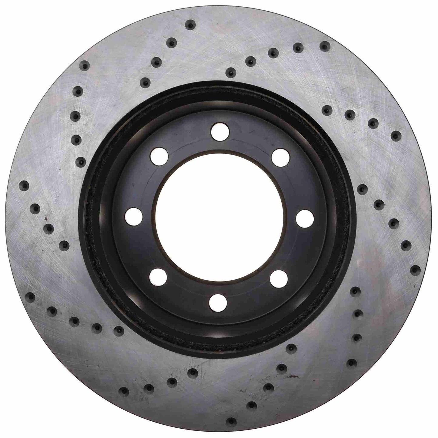 StopTech Sport Cross Drilled Brake Rotor; Front Left