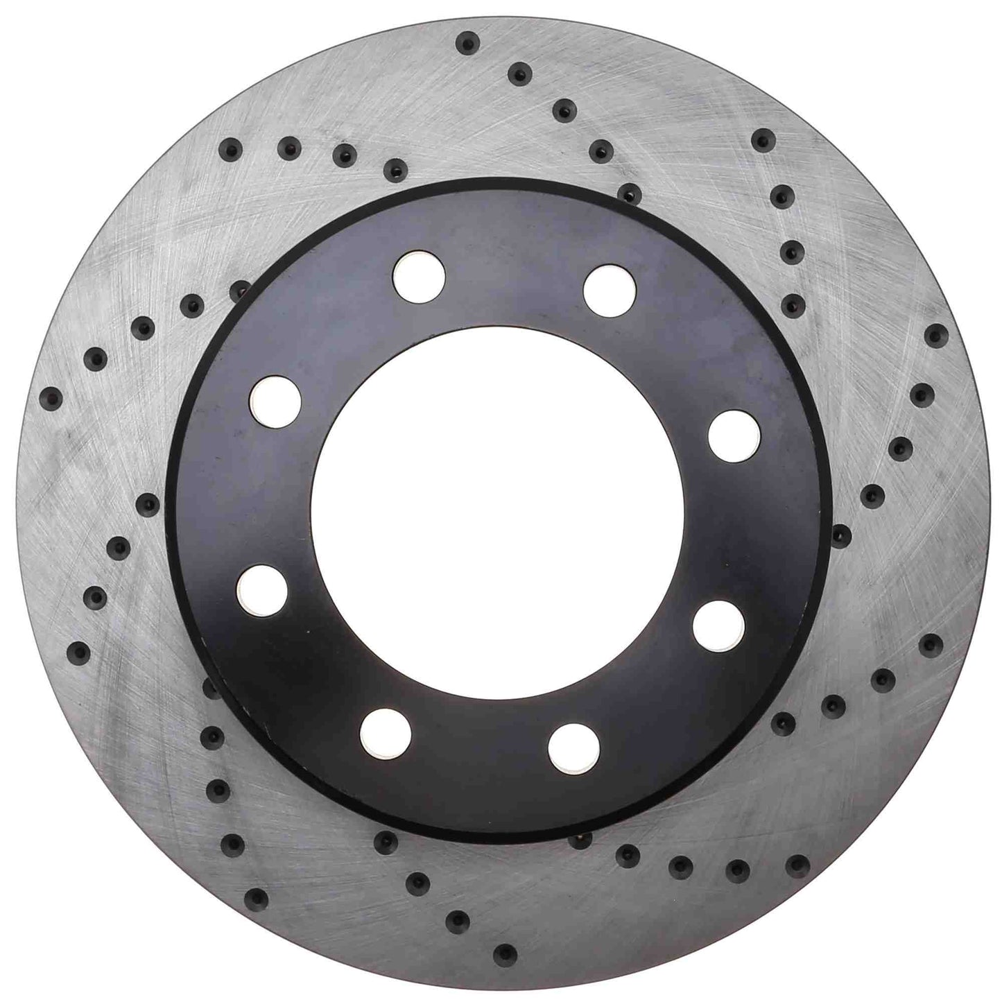 StopTech Sport Cross Drilled Brake Rotor; Front Left