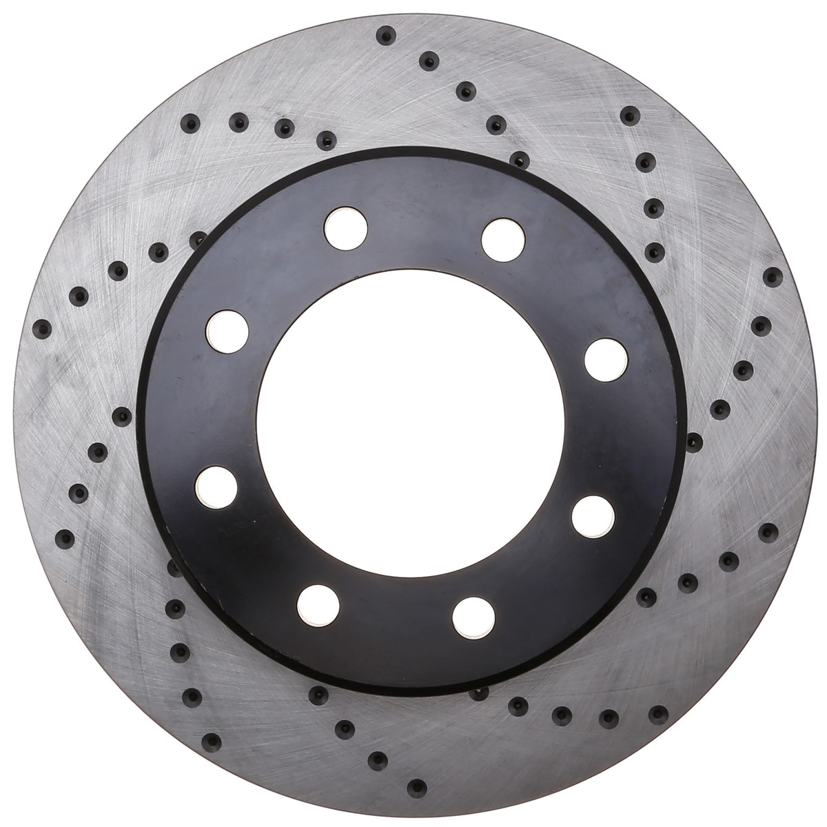 StopTech Sport Cross Drilled Brake Rotor; Front Left