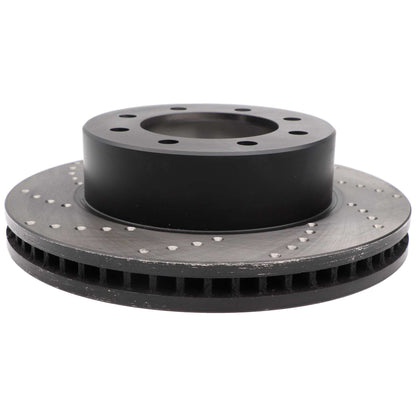 StopTech Sport Cross Drilled Brake Rotor; Front Right