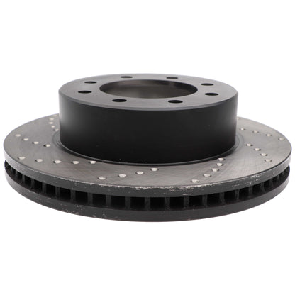 StopTech Sport Cross Drilled Brake Rotor; Front Right
