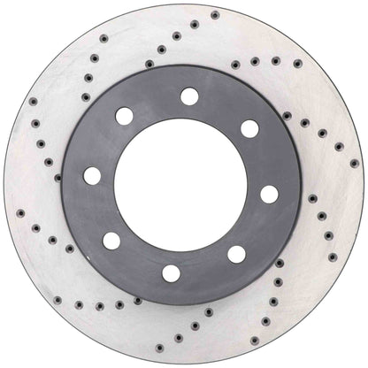 StopTech Sport Cross Drilled Brake Rotor; Front Right