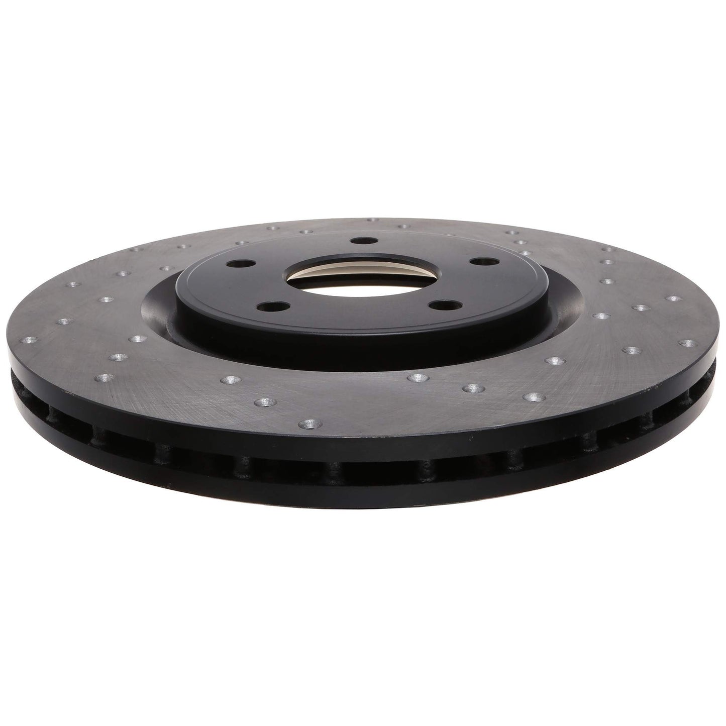 StopTech Sport Cross Drilled Brake Rotor; Front Left