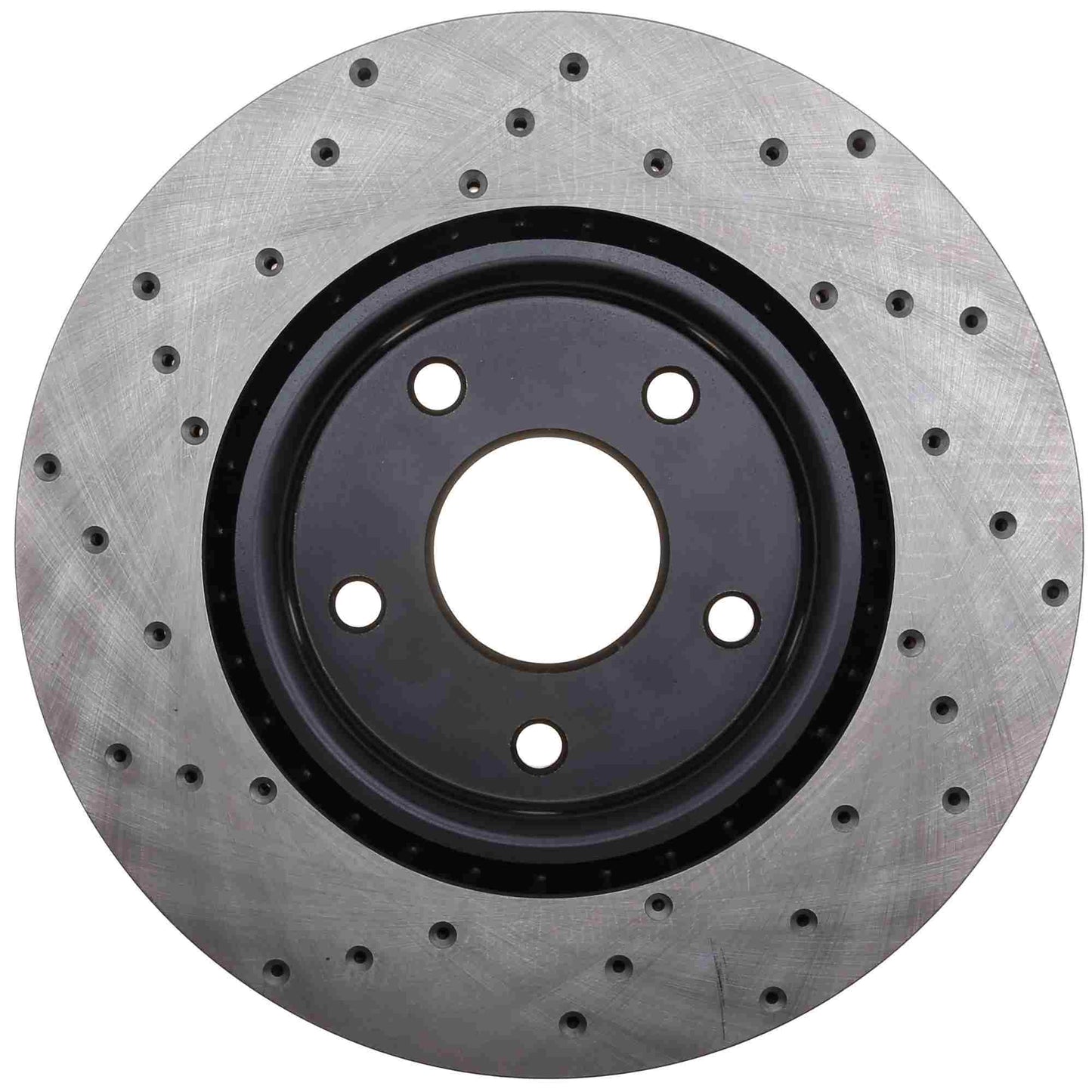 StopTech Sport Cross Drilled Brake Rotor; Front Left