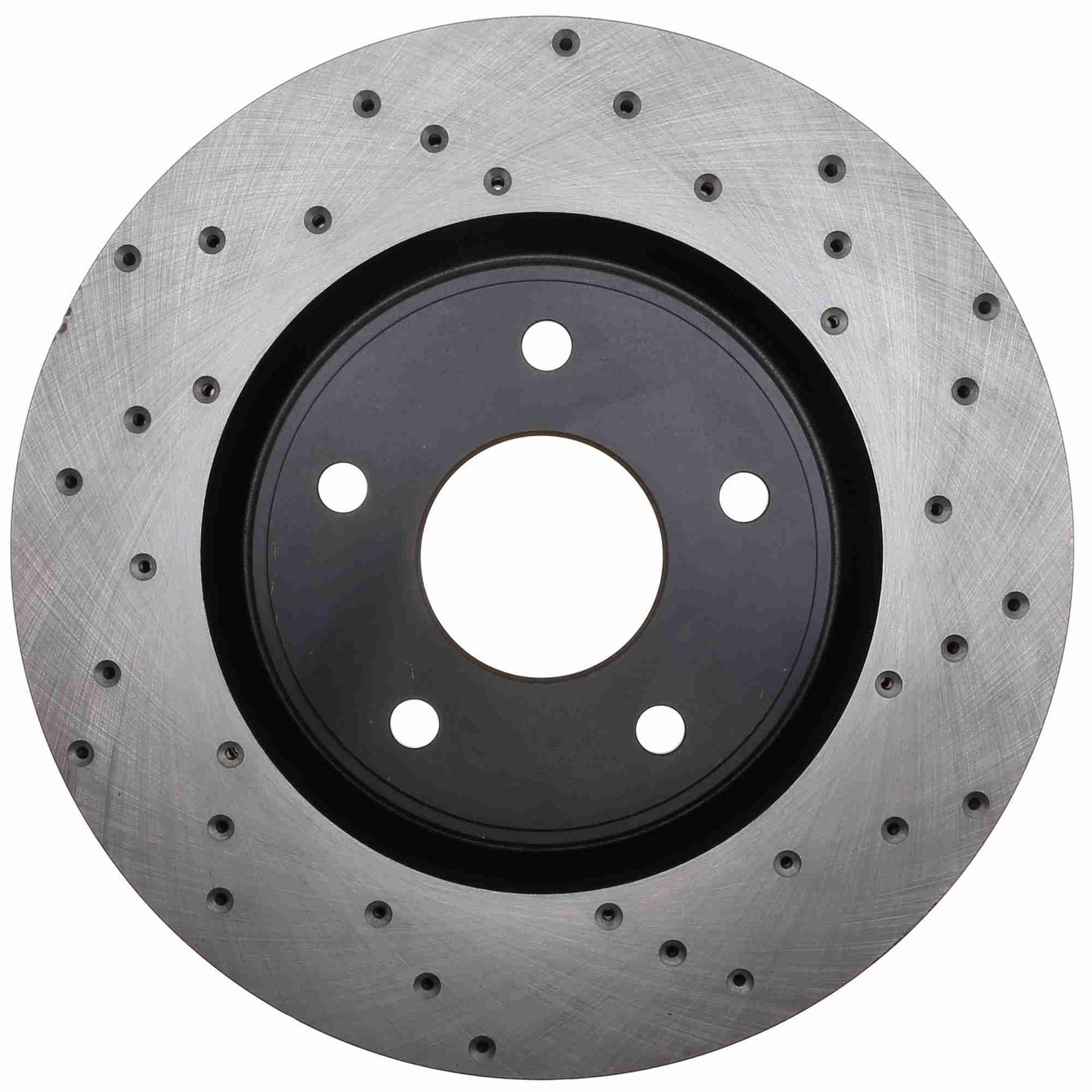 StopTech Sport Cross Drilled Brake Rotor; Front Left