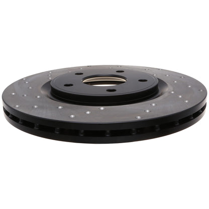 StopTech Sport Cross Drilled Brake Rotor; Front Right