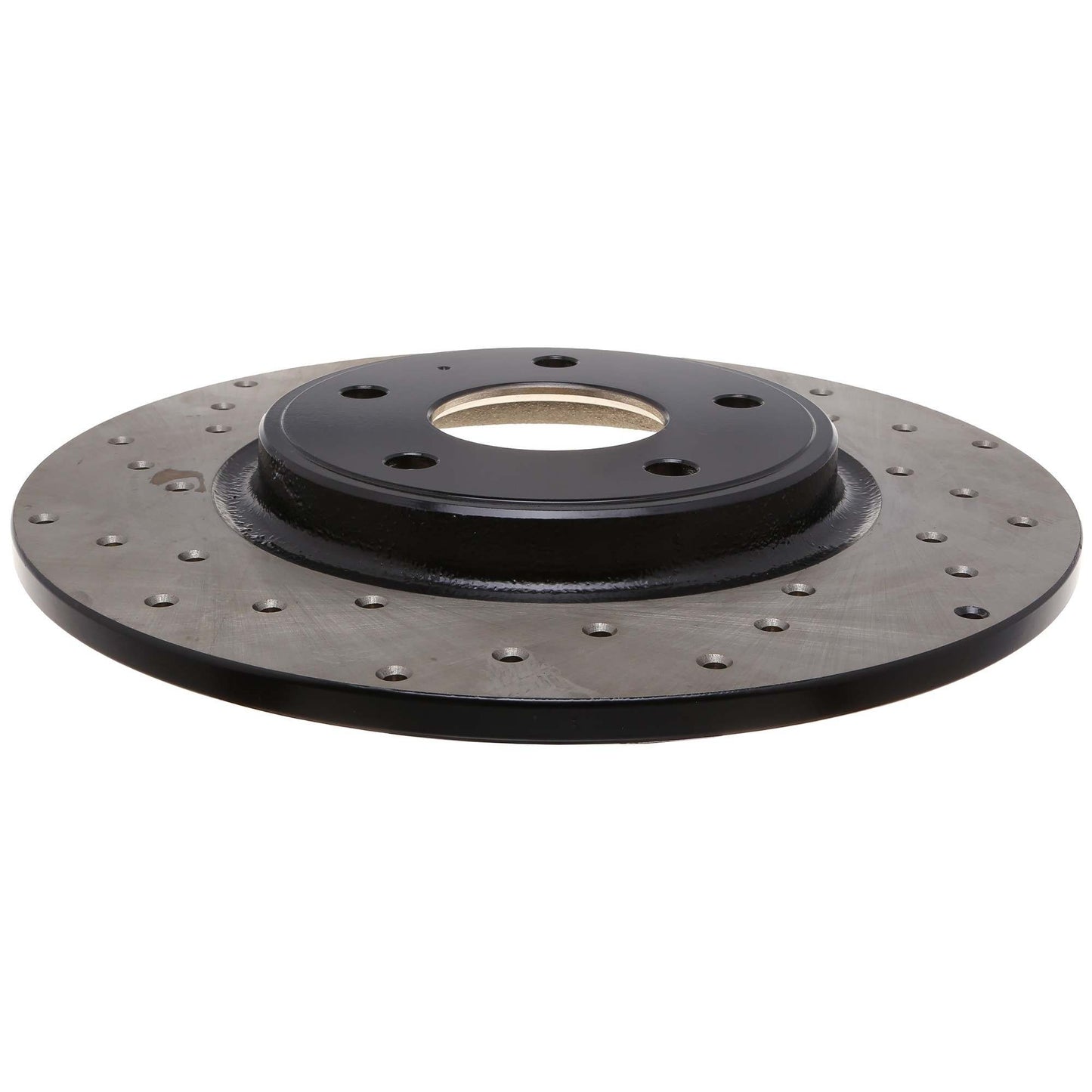 StopTech Sport Cross Drilled Brake Rotor; Rear Right