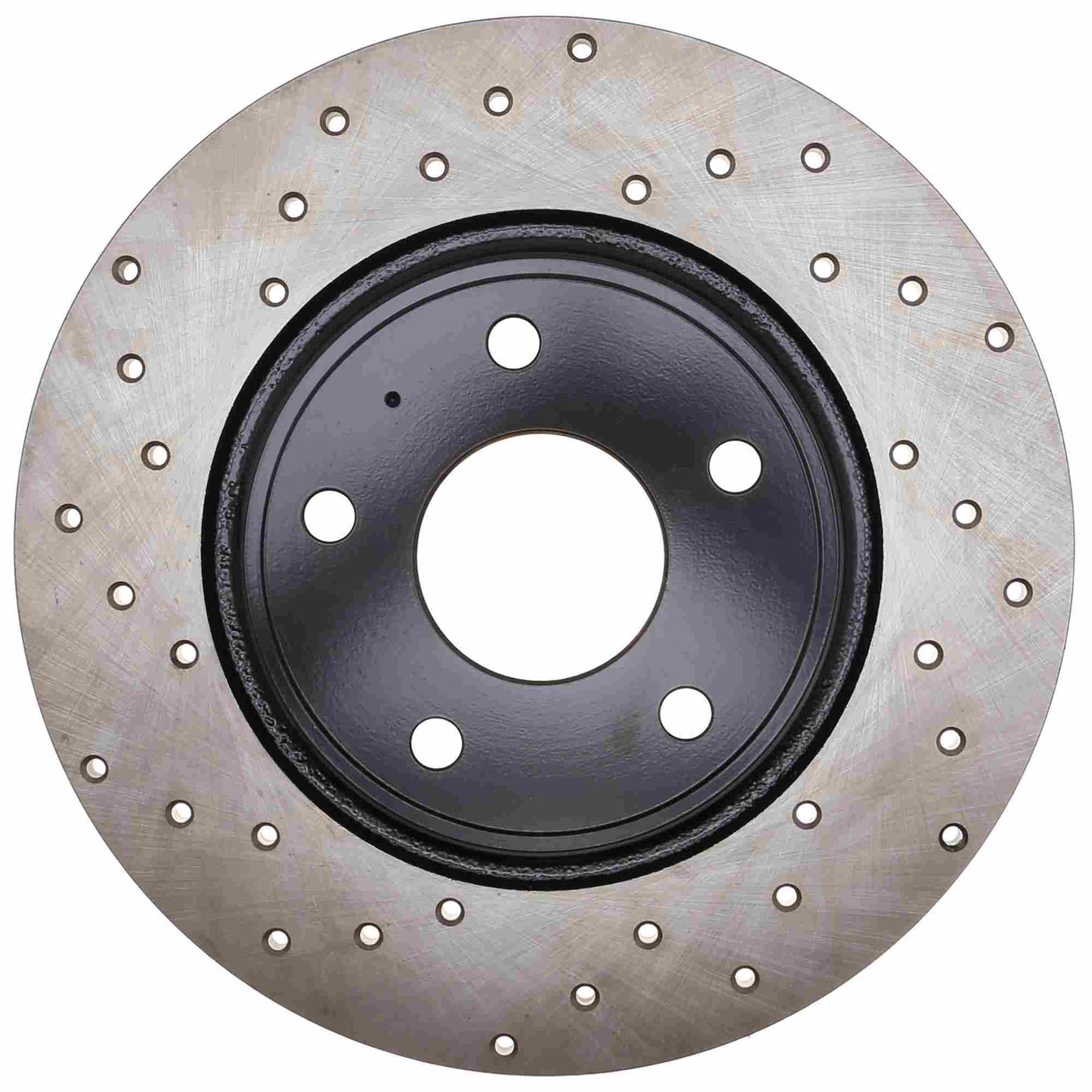 StopTech Sport Cross Drilled Brake Rotor; Rear Right