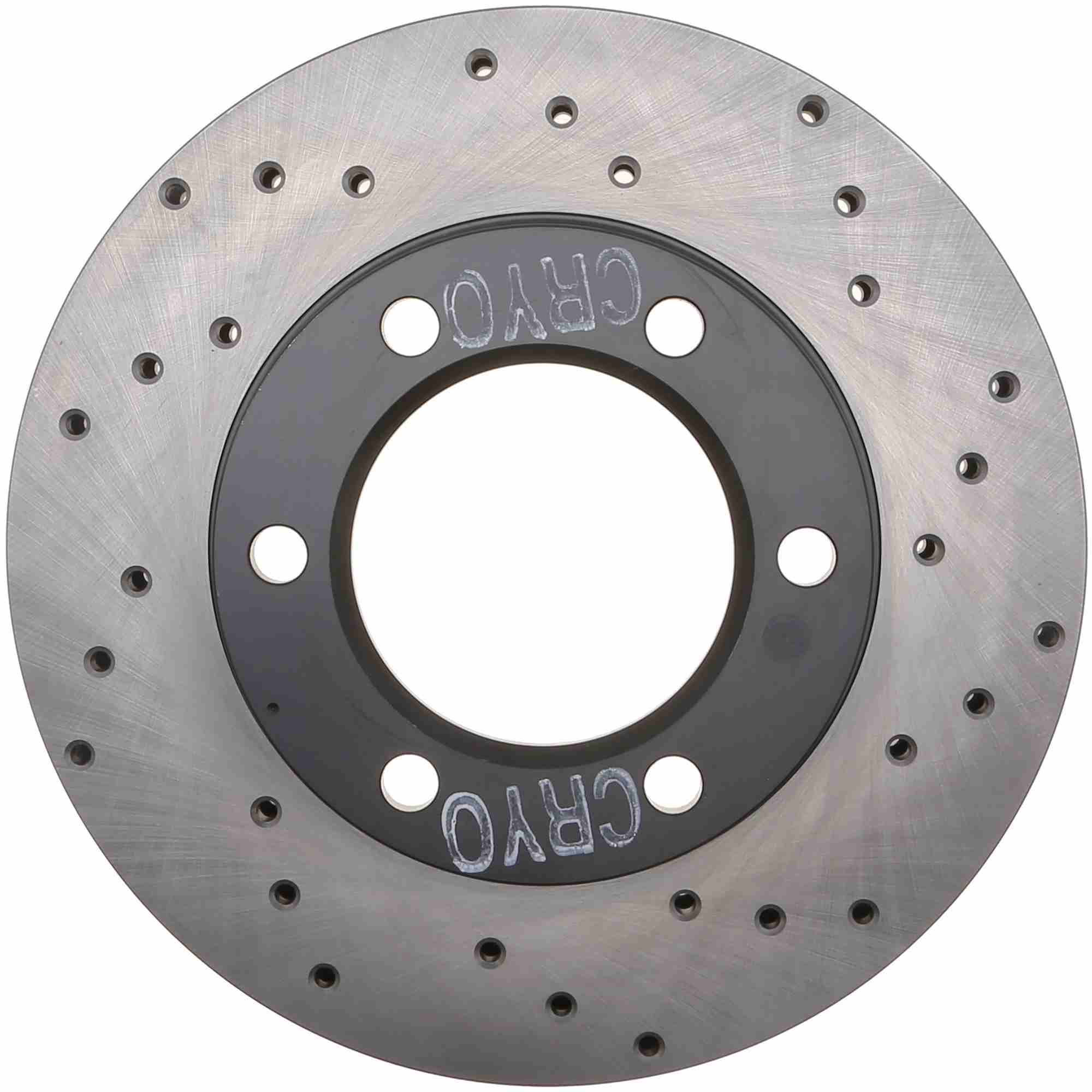 StopTech Sport Cryo Cross Drilled Brake Rotor; Front Left