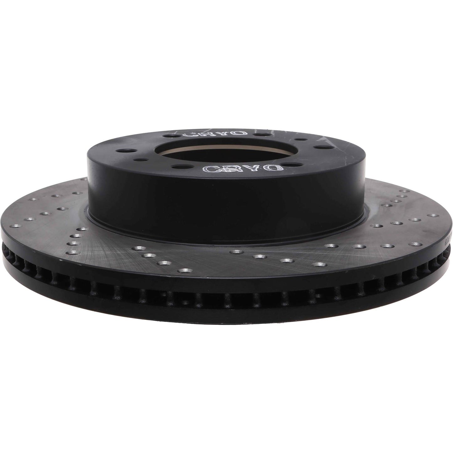 StopTech Sport Cryo Cross Drilled Brake Rotor; Front Left