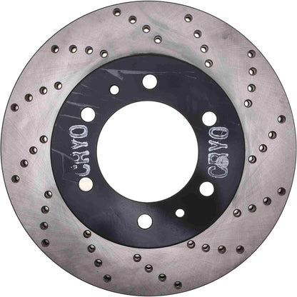 StopTech Sport Cryo Cross Drilled Brake Rotor; Front Left