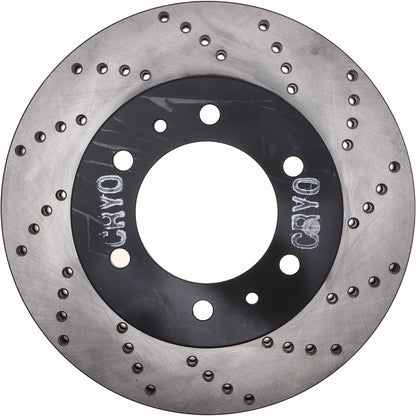 StopTech Sport Cryo Cross Drilled Brake Rotor; Front Left