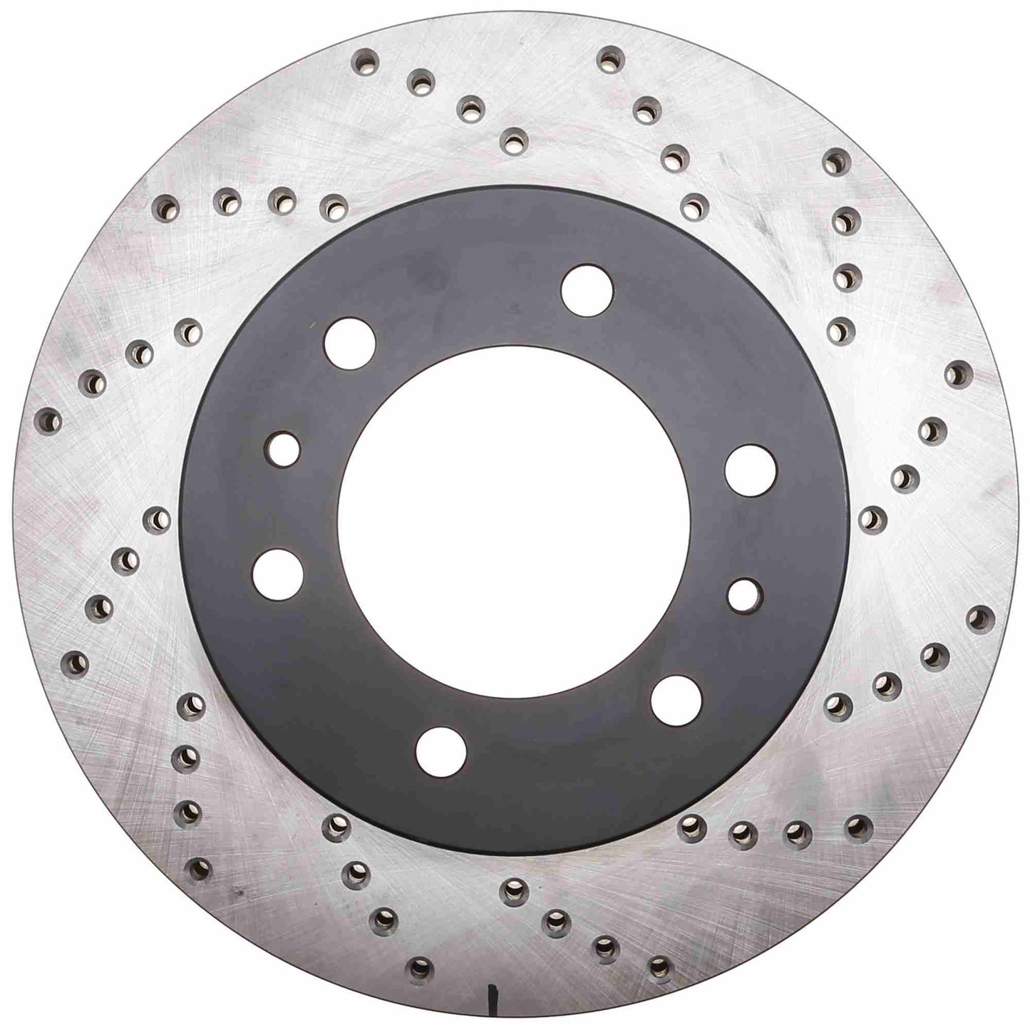 StopTech Sport Cross Drilled Brake Rotor; Front Left