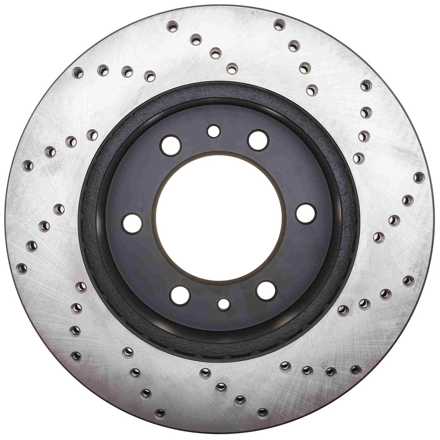 StopTech Sport Cross Drilled Brake Rotor; Front Right