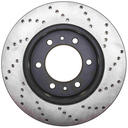 StopTech Sport Cross Drilled Brake Rotor; Front Right