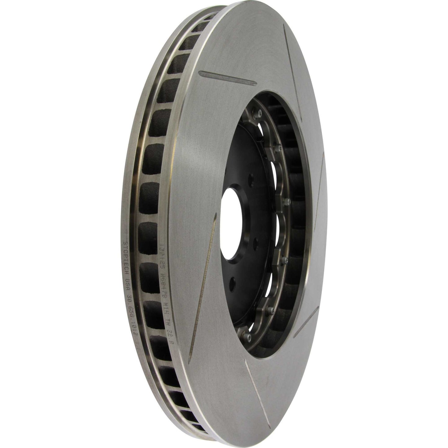 StopTech 2PC AeroRotor & Hat Pair Drilled - Front Right 129.42100.16