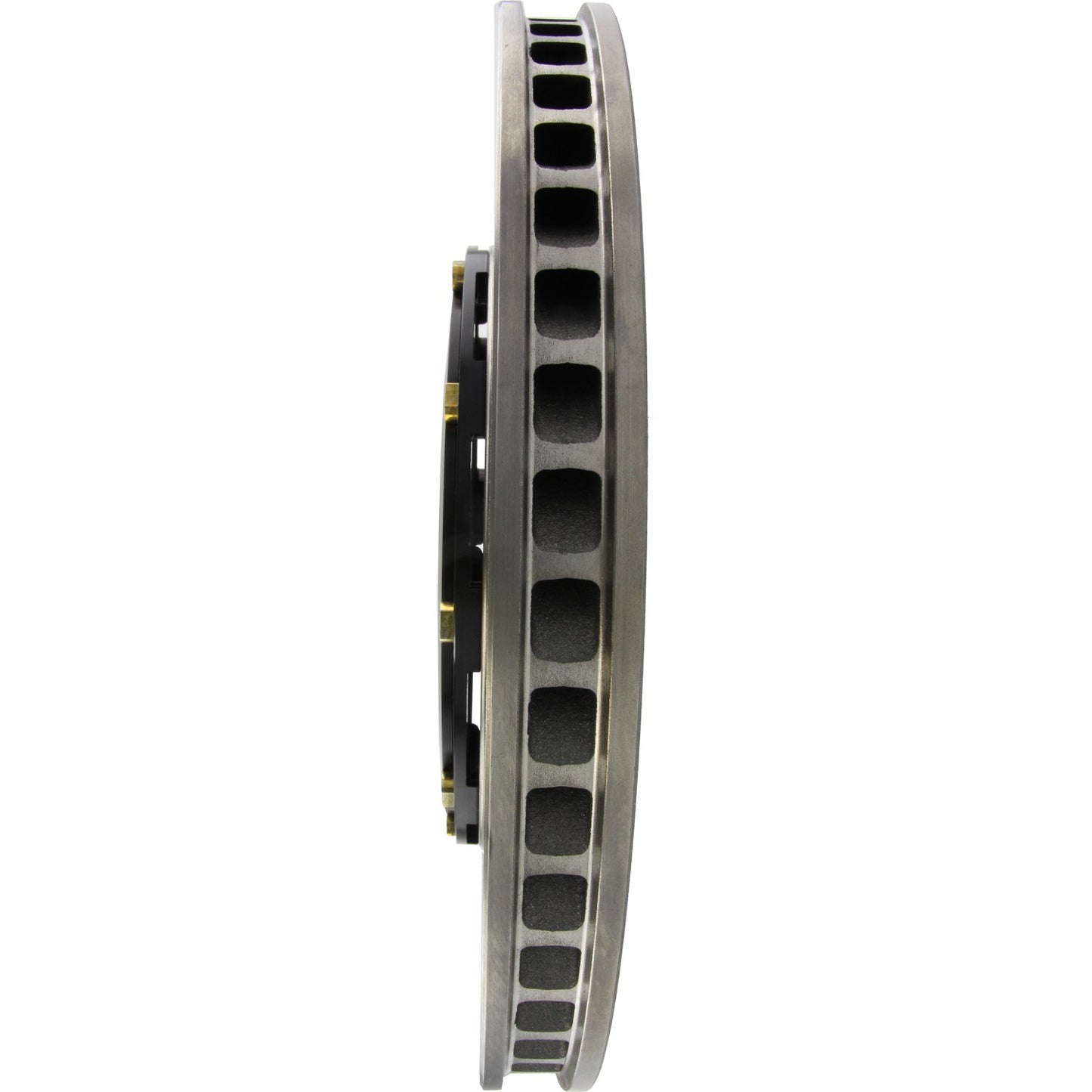 StopTech Aerorotor 2 Piece Black Hat No Rotor Coating Slotted; Front Left