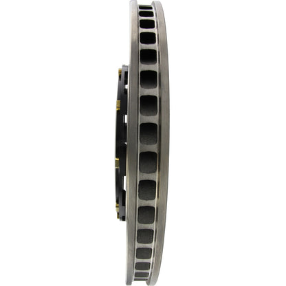 StopTech Aerorotor 2 Piece Black Hat No Rotor Coating Slotted; Front Left