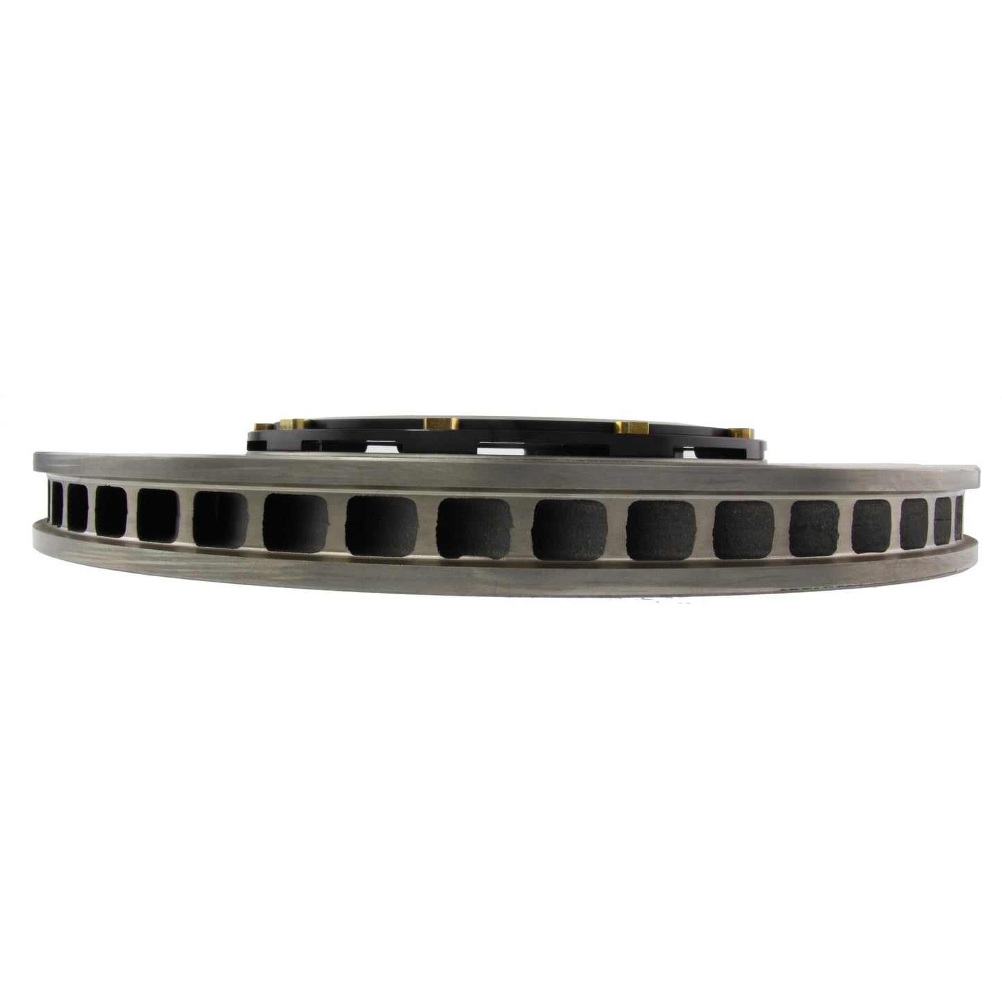 StopTech Aerorotor 2 Piece Black Hat No Rotor Coating Slotted; Front Right