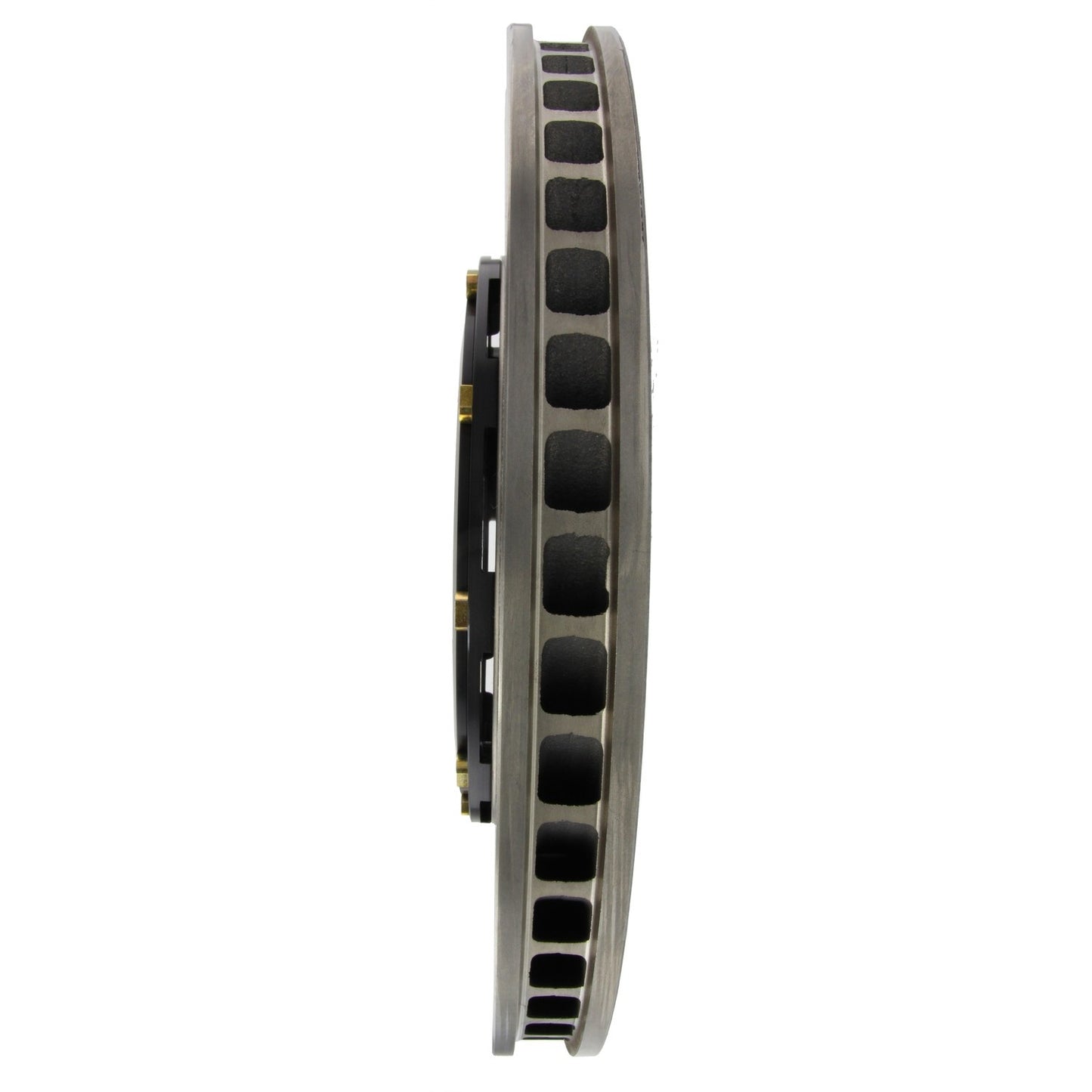 StopTech Aerorotor 2 Piece Black Hat No Rotor Coating Slotted; Front Right