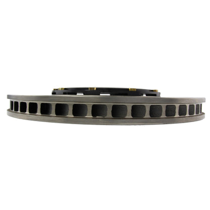 StopTech 13-15 Subaru WRX STi / 05-12 Subaru Impreza Front Right Slotted Aero Rotor w/ Black Hats 129.47022.14