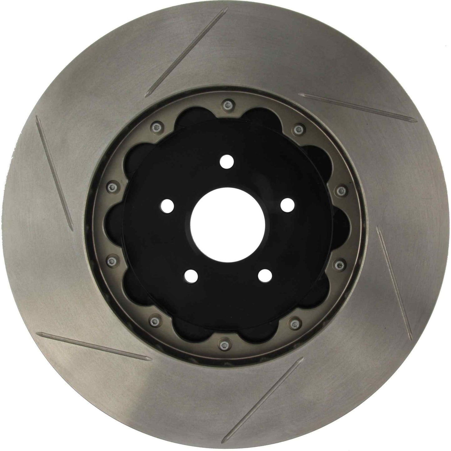 StopTech 05-14 Ford Mustang GT w/ Brembo AeroRotor Direct Replacement 2pcs Slotted Left Front Rotor 129.61089.13