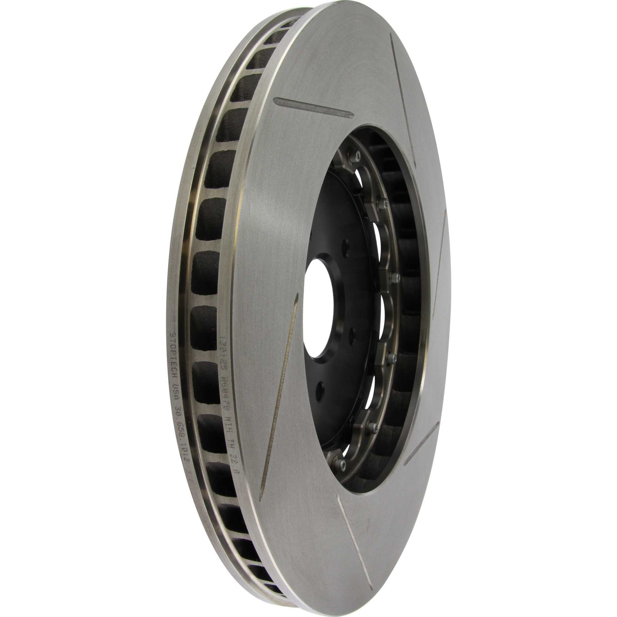 StopTech 09-15 Cadillac CTS-V / 12-15 Chevy Camaro ZL1 AeroRotor 2-piece Slotted Right Front Rotor 129.62133.14