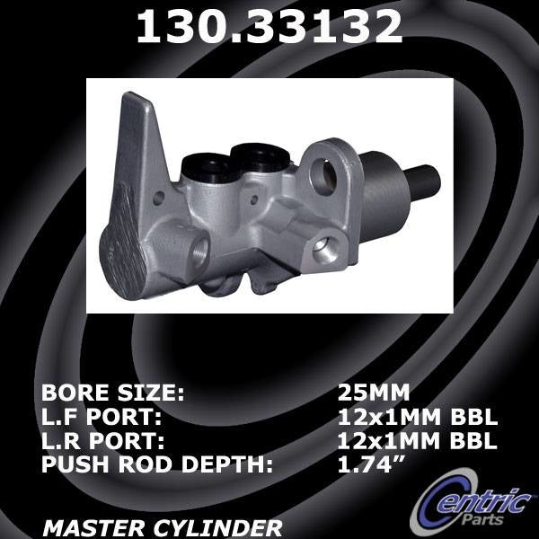 Stoptech Centric 09-15 Audi A4/A5 / 08-12 Audi S5 / A5 Quattro Premium Brake Master Cylinder 130.33132