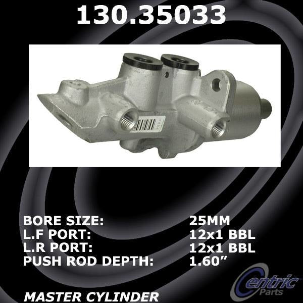 Centric Parts Brake Master Cylinder Premium for Mercedes-Benz CLS63 AMG 2007-2011, CLS550 2007-2011, E63 AMG 2007-2009, E320 2007-2009, E350 2007-2009, E550 2007-2009, G55 AMG 2009-2011, G550 2009-2013 130.35033