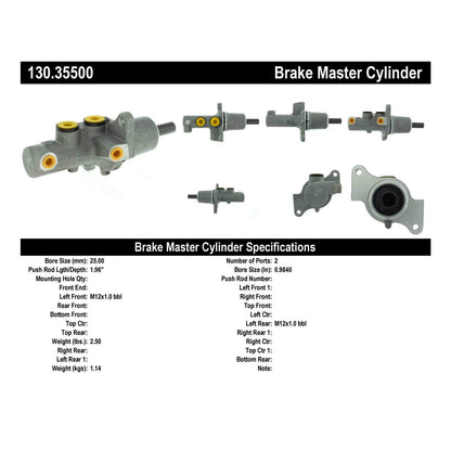 Centric Parts Brake Master Cylinder Premium for 2003-2006 Dodge Sprinter 2500/3500 Freightliner Sprinter 2500/3500 130.35500