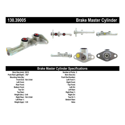 Stoptech Centric Premium Brake Master Cylinder 130.39005