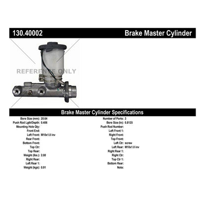 Stoptech Centric Premium Brake Master Cylinder 130.40002