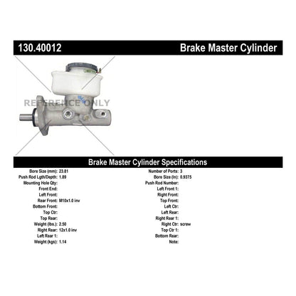 StopTech Premium Brake Master Cylinder 130.40012