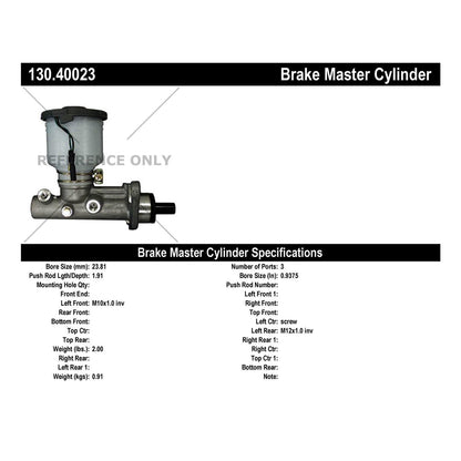 Stoptech Centric Premium Brake Master Cylinder 130.40023