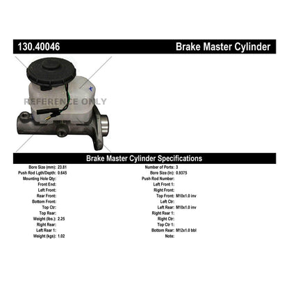 Centric Parts Brake Master Cylinder 130.40046